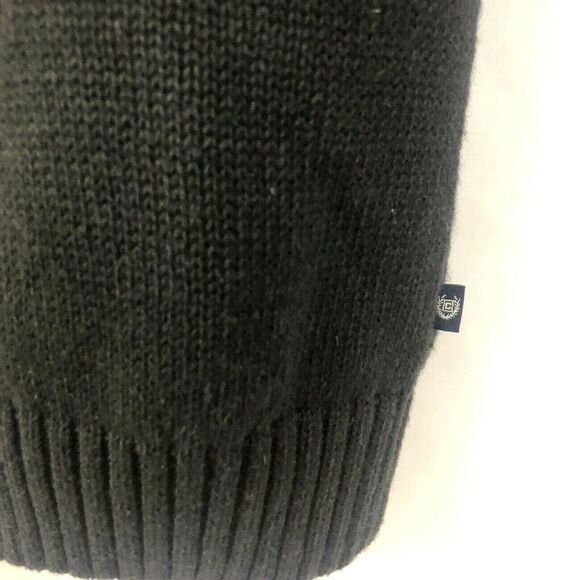 Chaps Mens Sweater Size Small Fair Isle 1/4 Zip Pullover Dark Gray Ski Holiday - Picture 4 of 10